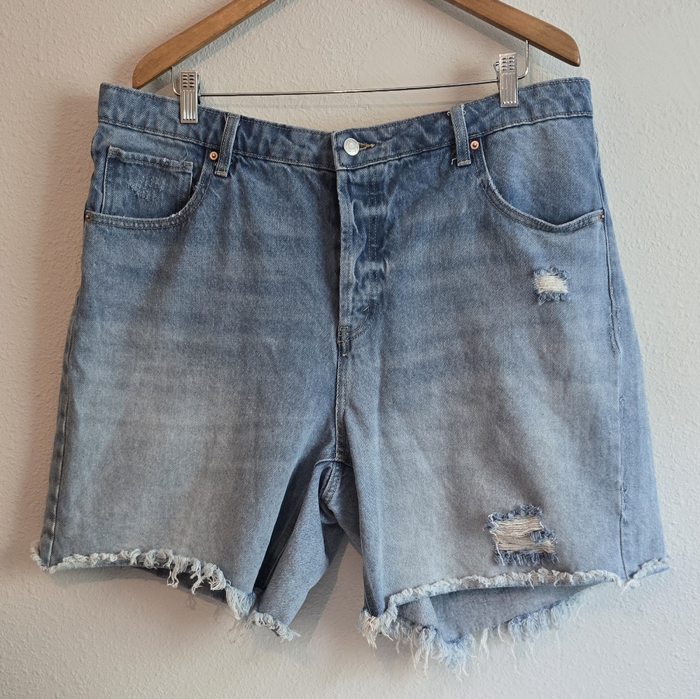 Wild Fable Light Blue Distressed Denim Shorts